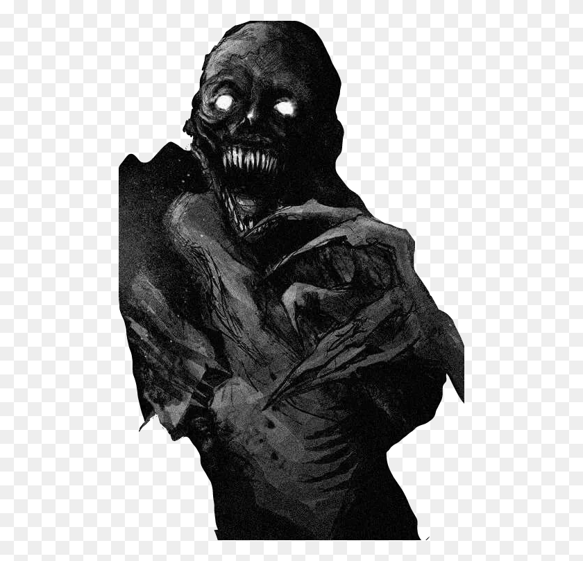 498x749 Picsart Sticker Darkart Evil Dead Death Horror Shadows Of The Damned Art, Alien, Statue HD PNG Download