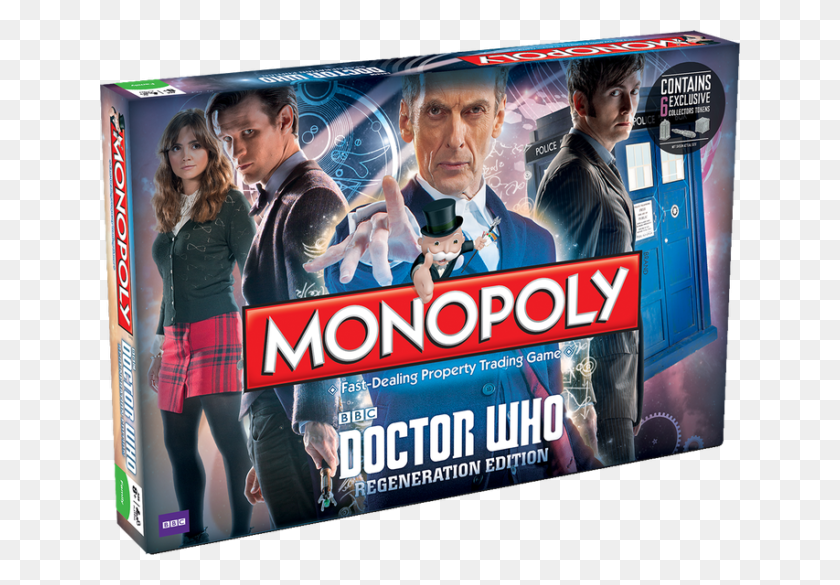 640x525 Picture 1 Of Doctor Who Monopoly Regeneration Edition, Person, Advertisement, Poster HD PNG Download