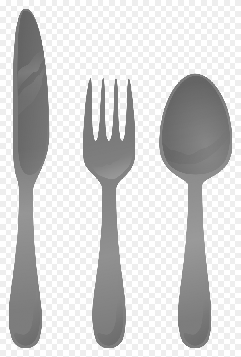 1580x2400 Picture Black And White Cutlery Utensils Clipart, Fork, Spoon HD PNG Download