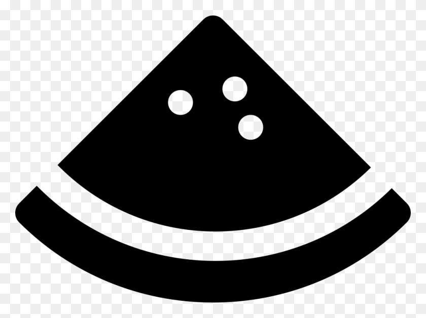 980x714 Картинка Черно-Белая Иконка Библиотеки Бесплатный Арбуз Черный Логотип, Треугольник, Мышь, Оборудование Hd Png Скачать