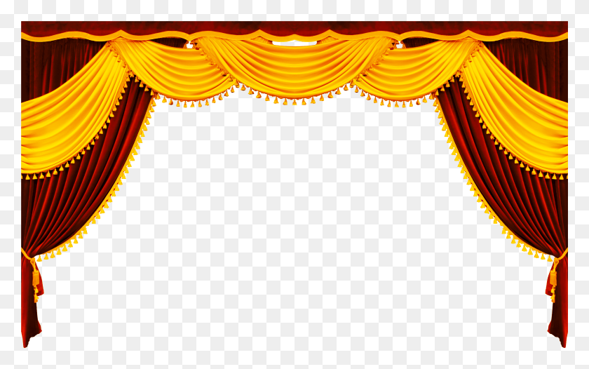 5336x3192 Picture Black And White Library Theatre Curtain Royal Curtain Design HD PNG Download