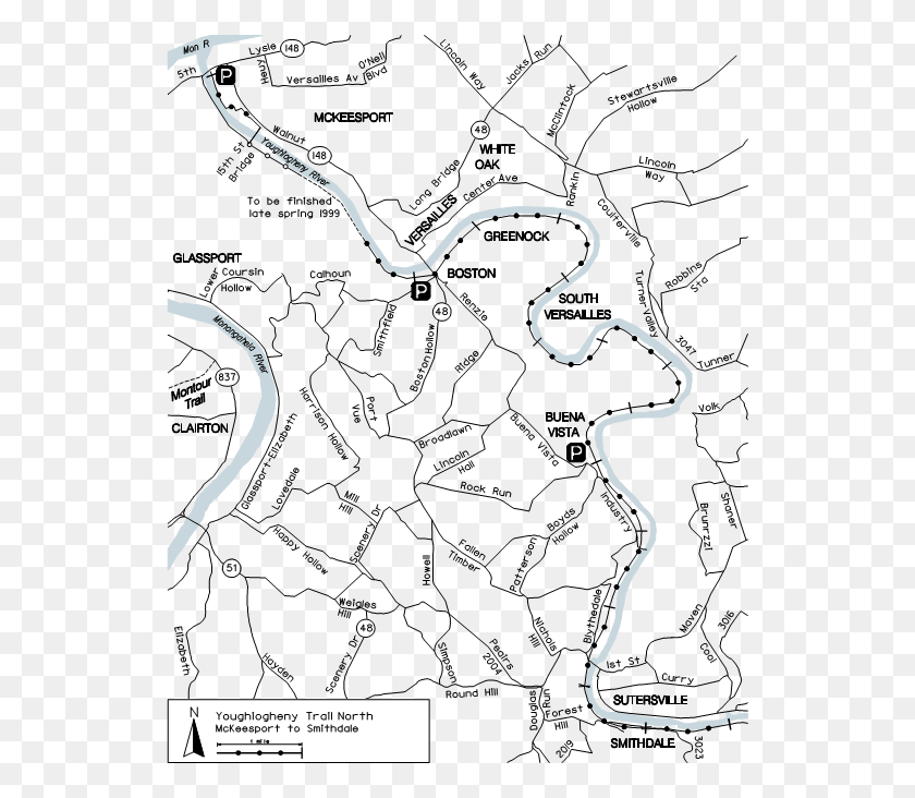 538x672 Picture Black And White Library Youghiogheny River Map, Diagram, Atlas, Plot HD PNG Download
