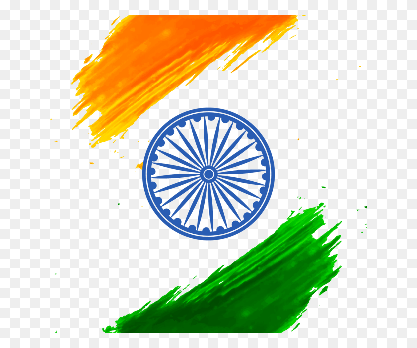 640x640 Picture Black And White Stock Flag Of India Independence Happy Republic Day 2019, Graphics, Plant HD PNG Download