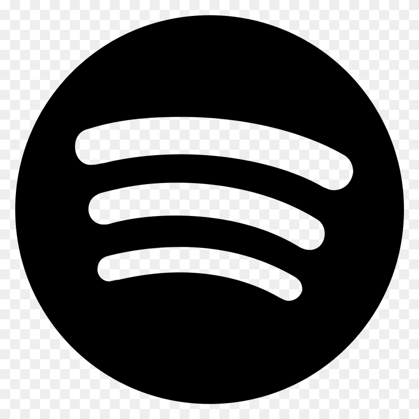 1577x1577 Изображение Черно-Белое Изображение Иконка Spotify На Прозрачном Фоне Логотип Spotify, Серый, World Of Warcraft Hd Png Скачать