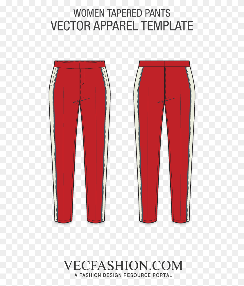 518x923 Picture Black And White Women Tapered Pants Template Track Pants Template, Sport, Sports, Outdoors HD PNG Download