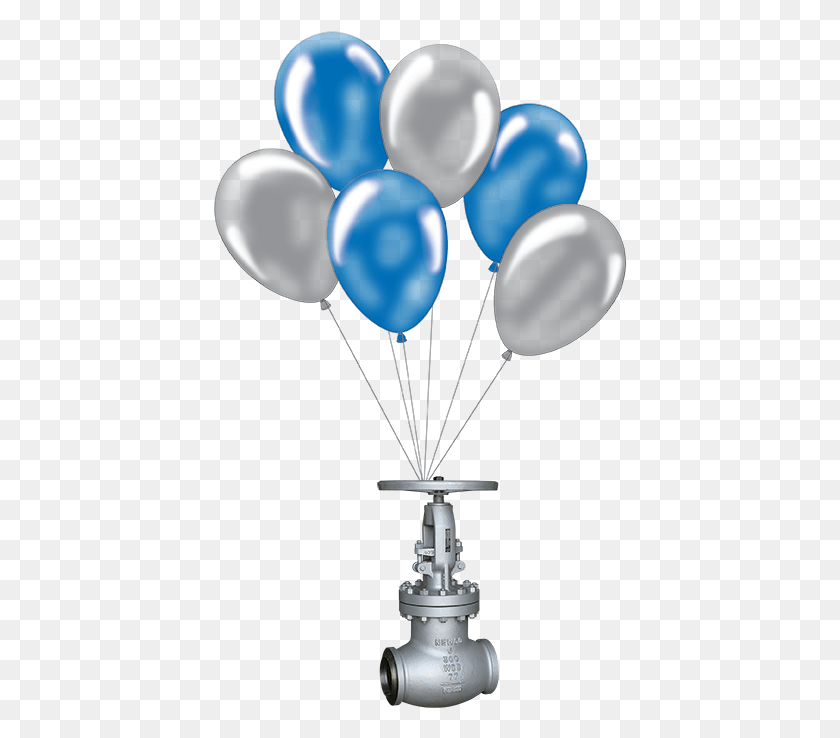 414x678 Иллюстрация Голубых И Серых Воздушных Шаров, Воздушный Шар, Шар, Лампа Png Скачать