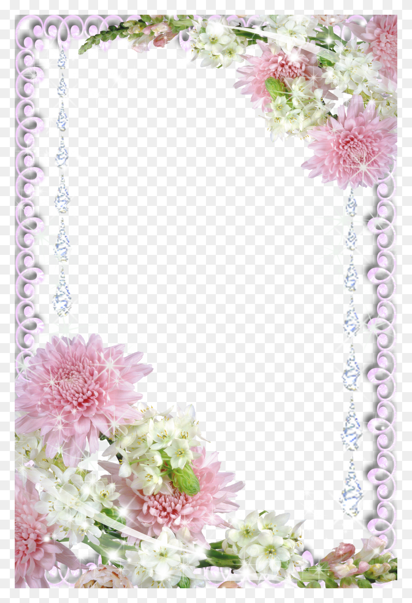 1600x2400 Picture Borders Borders For Paper Borders And Frames Real Flowers Frame HD PNG Download