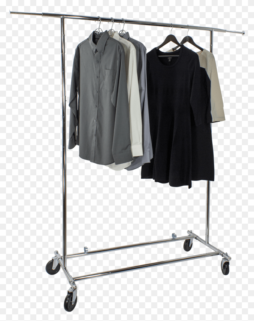 1056x1357 Picture Chrome Folding Clothes Rack Clothes Hanger, Clothing, Apparel, Overcoat Descargar Hd Png