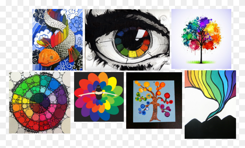 961x551 Picture Examples Of The Color Wheel, Collage, Poster, Advertisement HD PNG Download