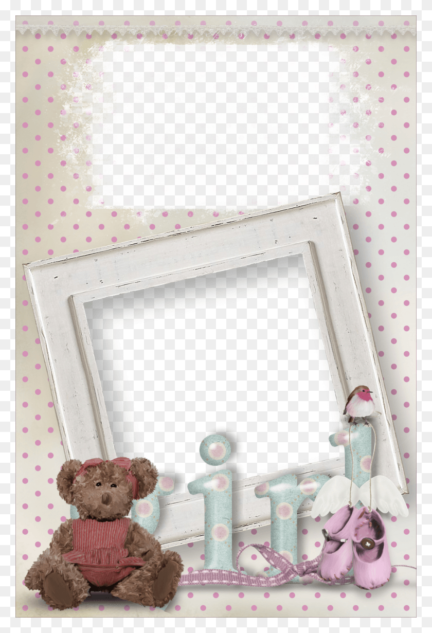 1065x1600 Picture Frame, Teddy Bear, Toy, Texture HD PNG Download