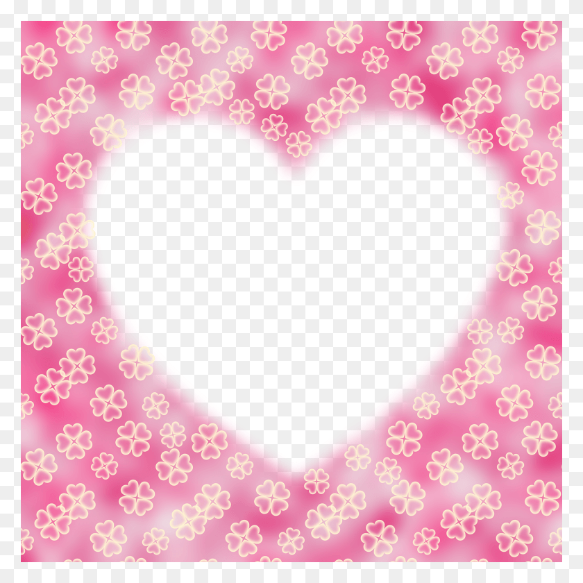1280x1280 Picture Frame Heart 4 Leaf Clover Image Instagram Love Heart Filter, Texture HD PNG Download