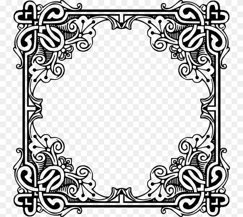 Picture Frameartsymmetry Medieval Frames And Borders, Blackboard PNG
