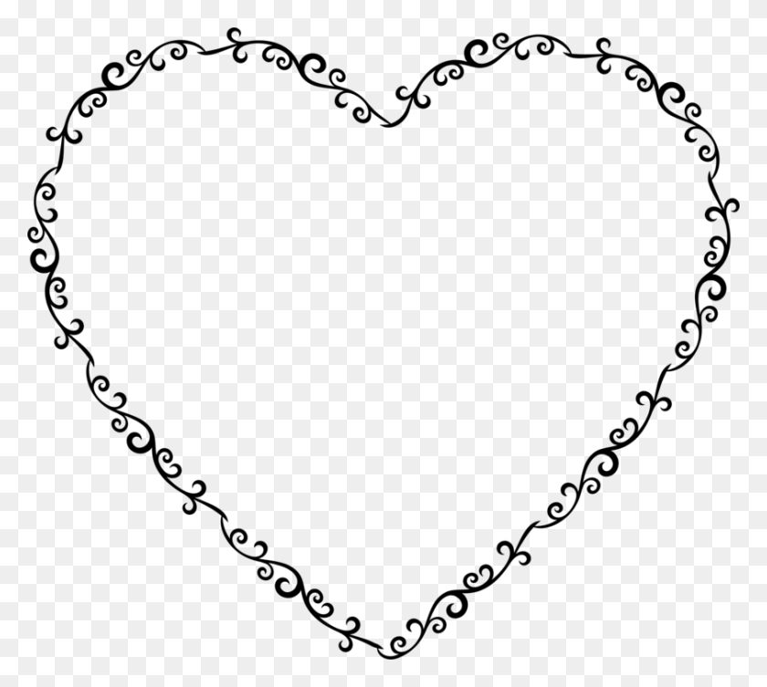843x750 Picture Frames Heart Computer Icons Digital Photo Frame Heart With Flowers Clipart Black And White, Rug HD PNG Download