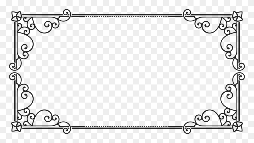 1411x750 Picture Frames Rectangle Shape Ornament Geometry Rectangular Frame, Gray, World Of Warcraft HD PNG Download