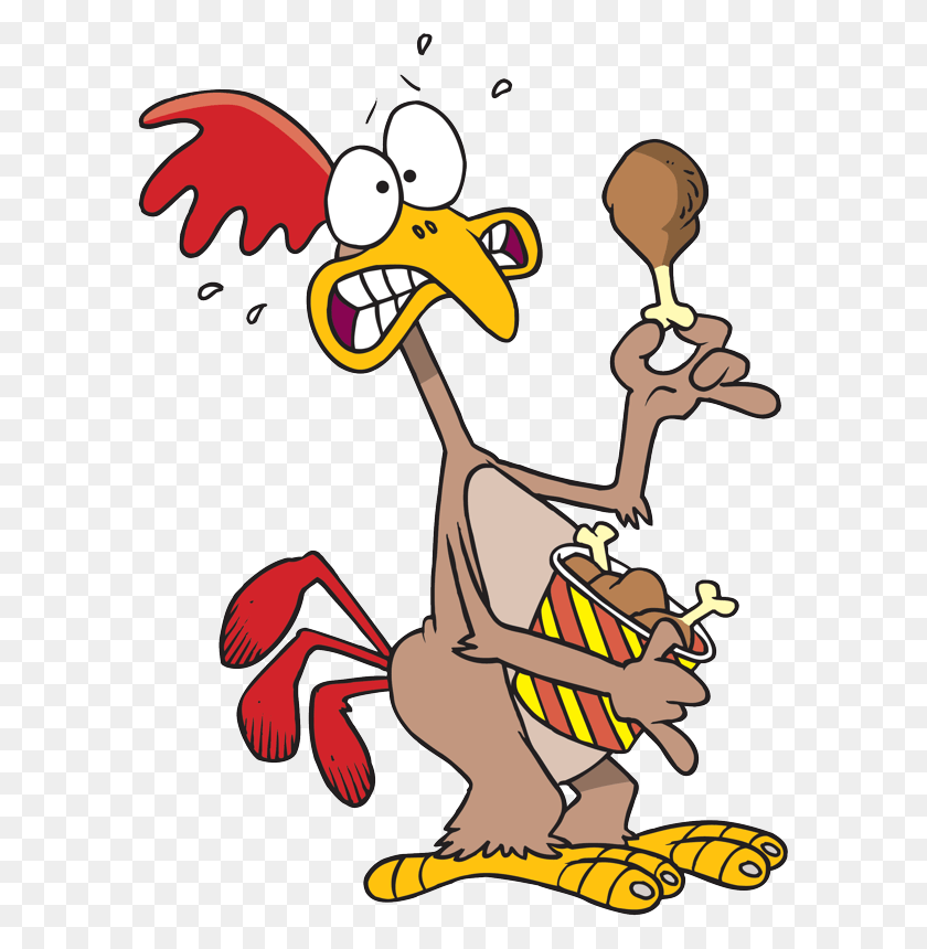 591x800 Picture Free Is That I Smell Chicken Eating Chicken Cartoon, Animal, Food, Sea Life HD PNG Download