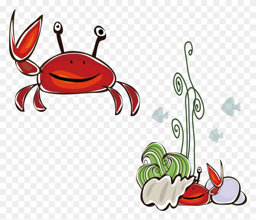 964x819 Picture Free Stock Two Crabs Crabe Transprent Free Vector, Food, Seafood, Crab HD PNG Download
