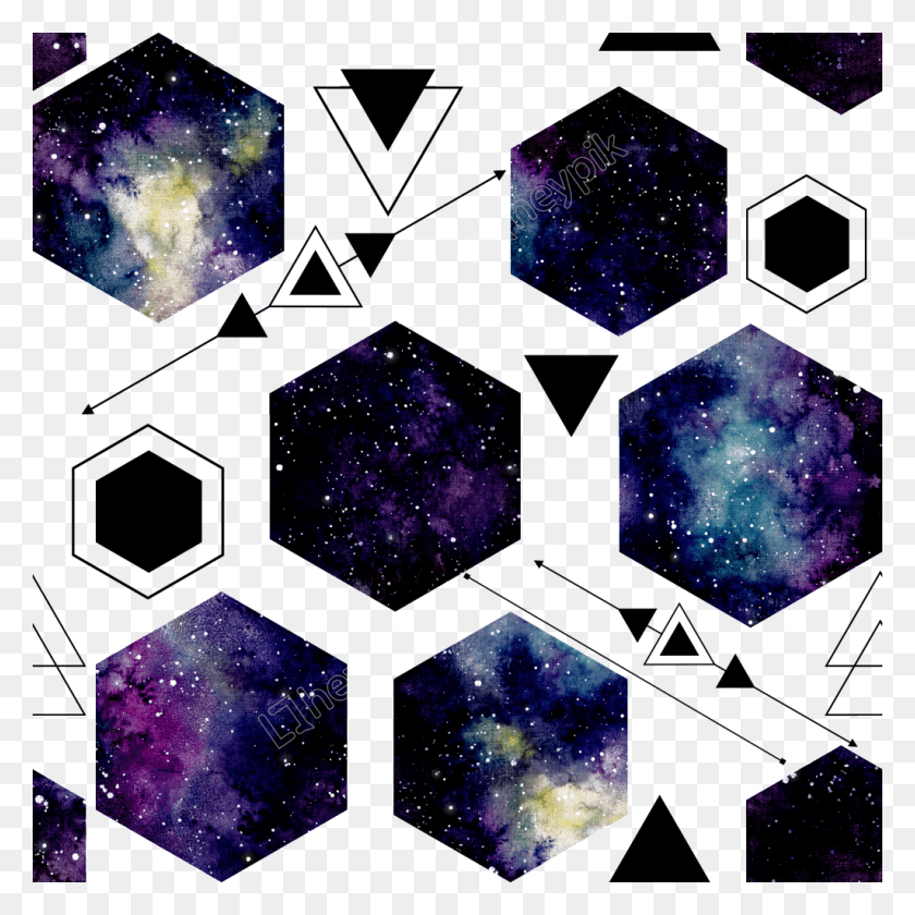 1024x1024 Picture Freeuse Library Hand Painted Graphic Background Star, Collage, Poster, Advertisement HD PNG Download