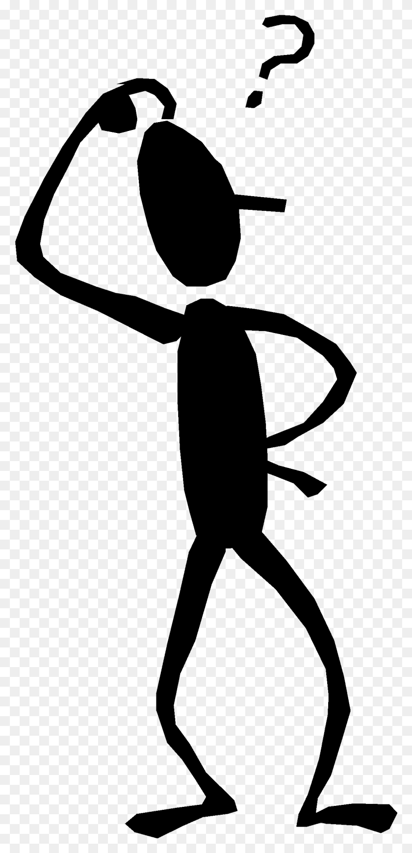 1168x2515 Picture Freeuse Stock Stick Figure Cartoon Question Thinking Stick Figure, Gray, World Of Warcraft HD PNG Download