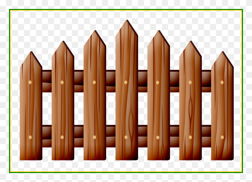 3650x2561 Picture Freeuse Unbelievable Log Medieval Fence Clipart, Picket, Crib, Furniture HD PNG Download