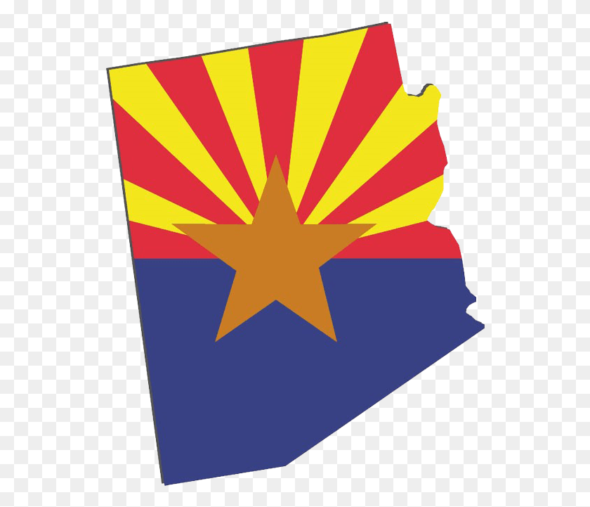 540x661 Picture Fundmybusinessaz Real Estate Crowd Funding Arizona Flag State Outline, Symbol, Star Symbol, Poster HD PNG Download