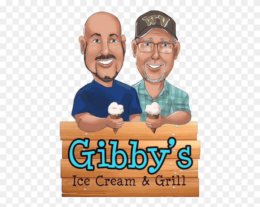 460x611 Picture Gibby39s Ice Cream And Grill, Person, Cream, Dessert HD PNG Download