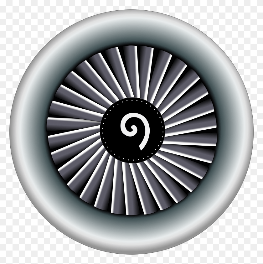 2239x2250 Picture Library Airplane Engine Clipart Aircraft Engine Clipart, Machine, Wheel, Spoke HD PNG Download