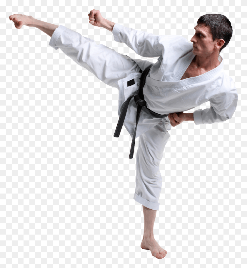 949x1040 Picture Library Karate Clipart Guy Karate Man, Person, Human, Martial Arts HD PNG Download