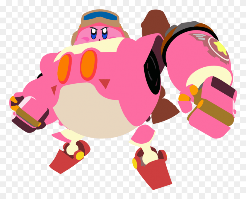 868x691 Picture Library Kirby Robobot By Squiggle Kirby Robobot, Graphics, Urban HD PNG Download