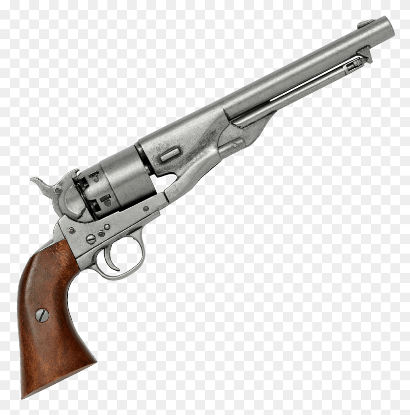 979x993 Библиотека Изображений Револьвер Colt Гражданской Войны Сша Сталь Модель Армии Сша 1860 Револьвер, Пистолет, Пистолет, Оружие Png Скачать