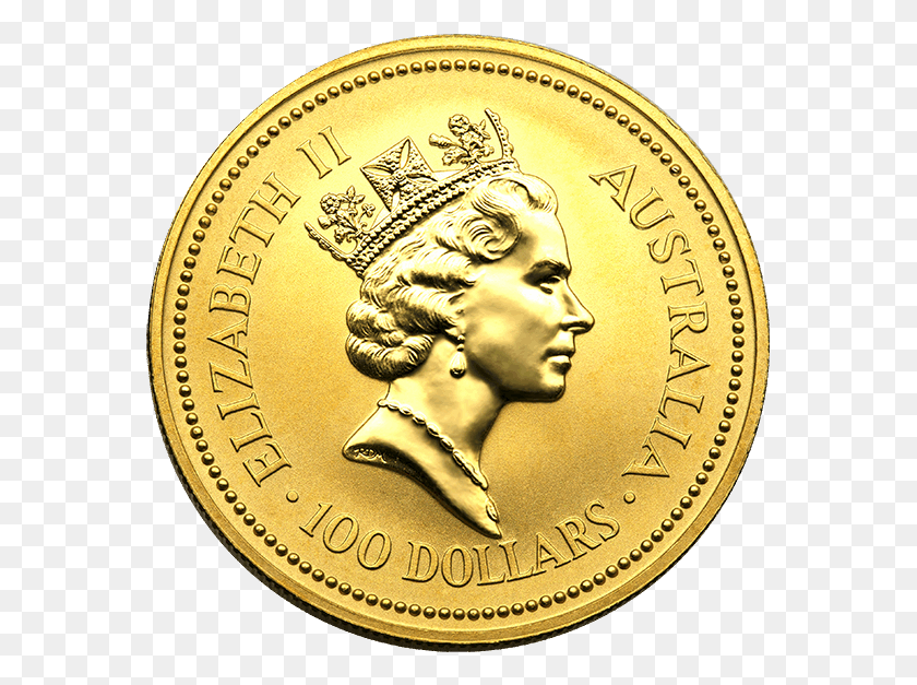 573x567 Picture Of 1 Oz Australian Gold Nugget 1 Oz Platinum Koala, Coin, Money, Person HD PNG Download