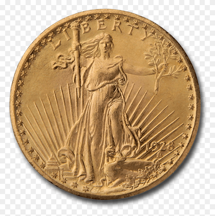 1036x1045 20 Monedas De Oro De Saint Gaudens Xf Coin, Dinero Hd Png