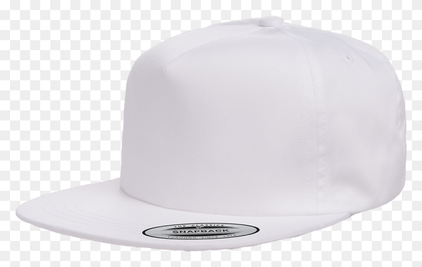 1100x667 Picture Of 6502 Unstructured 5 Panel Snapback White Snapback Front, Clothing, Apparel, Baseball Cap HD PNG Download