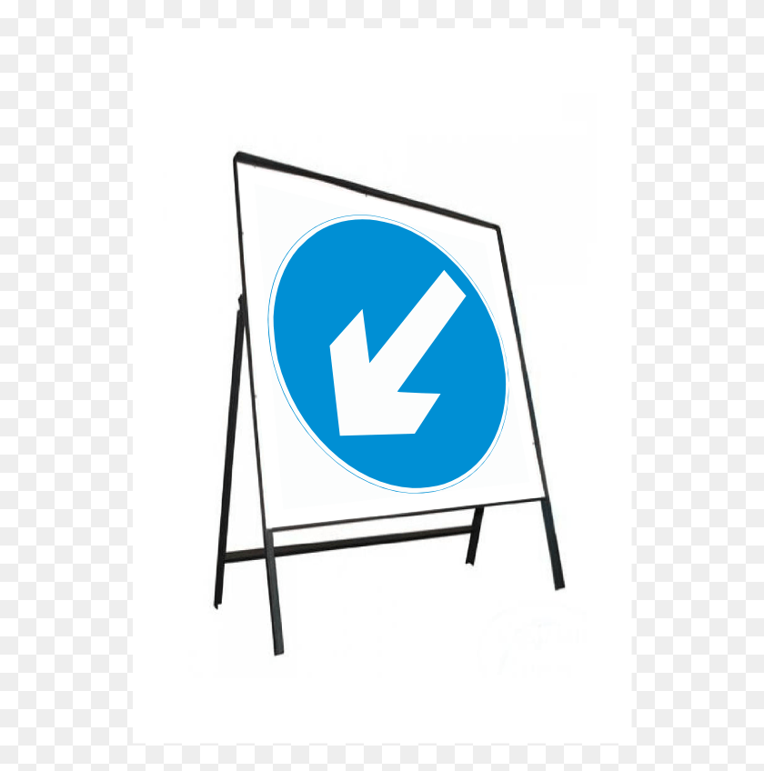 550x788 Picture Of Arrow Road Sign Sign, White Board, Symbol, Chair HD PNG Download