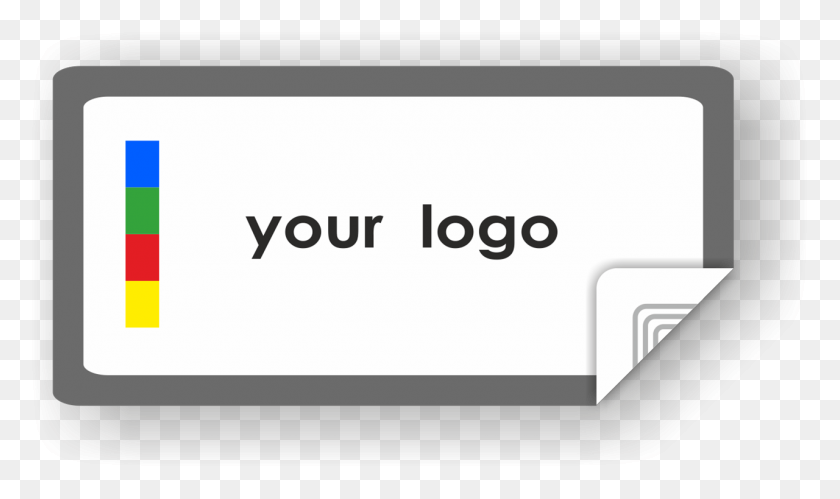 1280x721 Descargar Png Picture Of Logotipo Personalizado Rectángulo Etiqueta Borde Dispositivo De Salida, Electrónica, Computadora, Texto Hd Png
