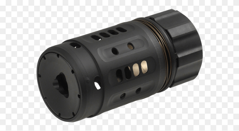 588x401 Picture Of Dead Air Armament Pyro Muzzle Break Compensator Flashlight, Lamp, Mouse, Hardware HD PNG Download
