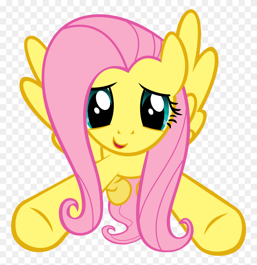 768x805 Picture Of Fluttershy, Graphics, Label HD PNG Download
