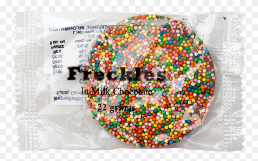 758x466 Picture Of Freckles Freckles In Milk Chocolate 22g Circle, Sweets, Food, Confectionery HD PNG Download