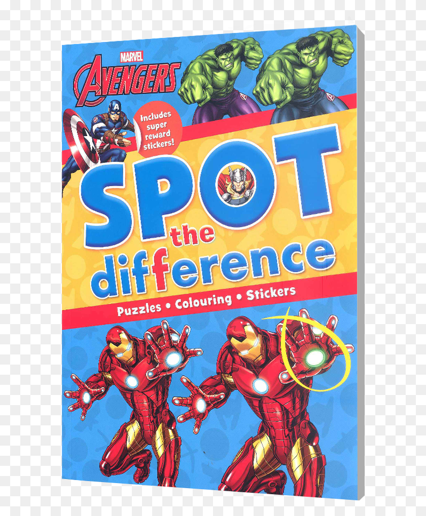 598x959 Descargar Png Picture Of Marvel Spot The Difference Vengadores Los Vengadores, Publicidad, Cartel, Volante Hd Png