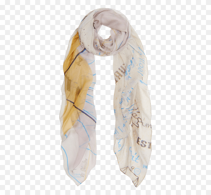 372x720 Picture Of Megeve Sundial Scarf, Clothing, Apparel, Person HD PNG Download