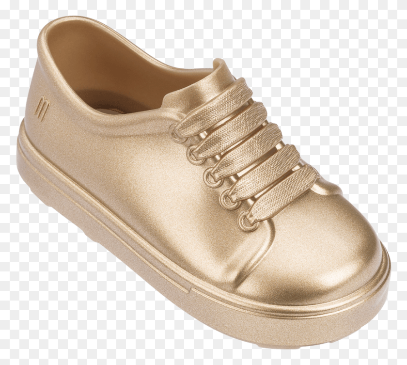 855x760 Picture Of Mini Melissa Gold Be Shoes, Clothing, Apparel, Shoe HD PNG Download