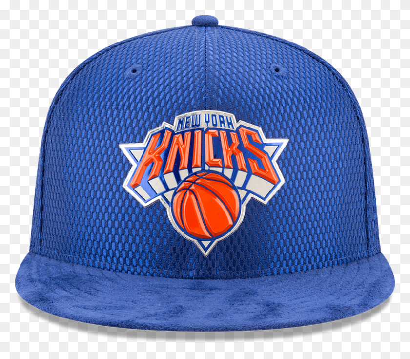 800x693 Picture Of Nba New York Knicks 2017 On Court Snapback New York Knicks 2017 Logo, Clothing, Apparel, Baseball Cap HD PNG Download