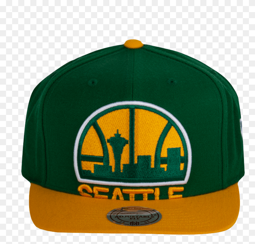 776x747 Picture Of Nba Seattle Supersonics Cropped Xl Logo Seattle Supersonics, Clothing, Apparel, Baseball Cap HD PNG Download