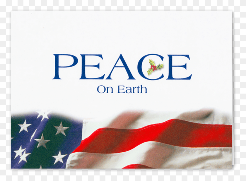 944x677 Picture Of Patriotic Peace On Earth Greeting Card Veterans Day Peace, Flag, Symbol, American Flag HD PNG Download