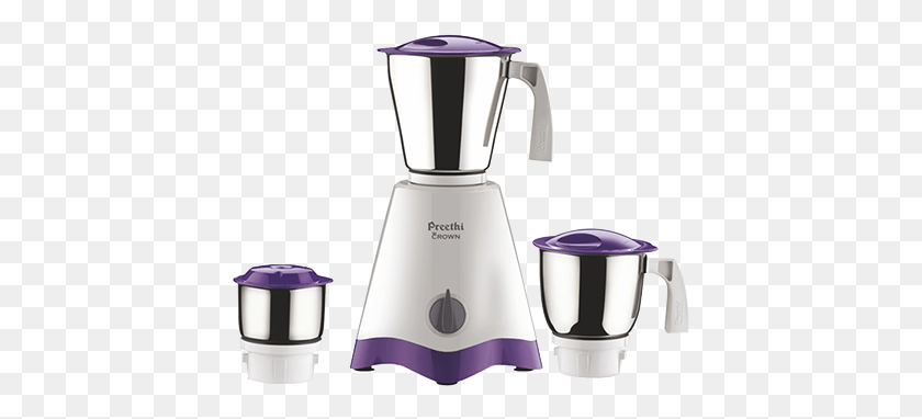 417x322 Picture Of Preethi Mixer Grinder Crown Preethi Crown Mixer Grinder, Blender, Appliance, Purple HD PNG Download