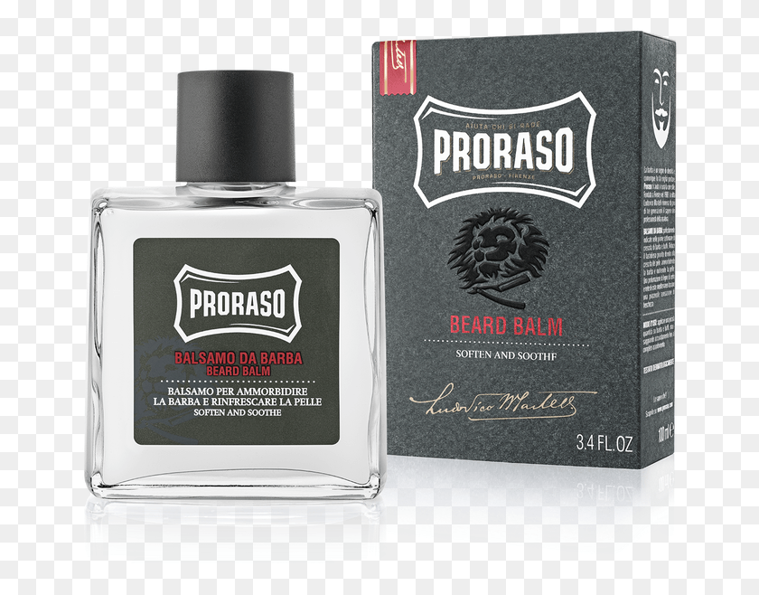 662x598 Picture Of Proraso Beard Balm Proraso Balsamo Da Barba, Bottle, Cosmetics, Aftershave HD PNG Download