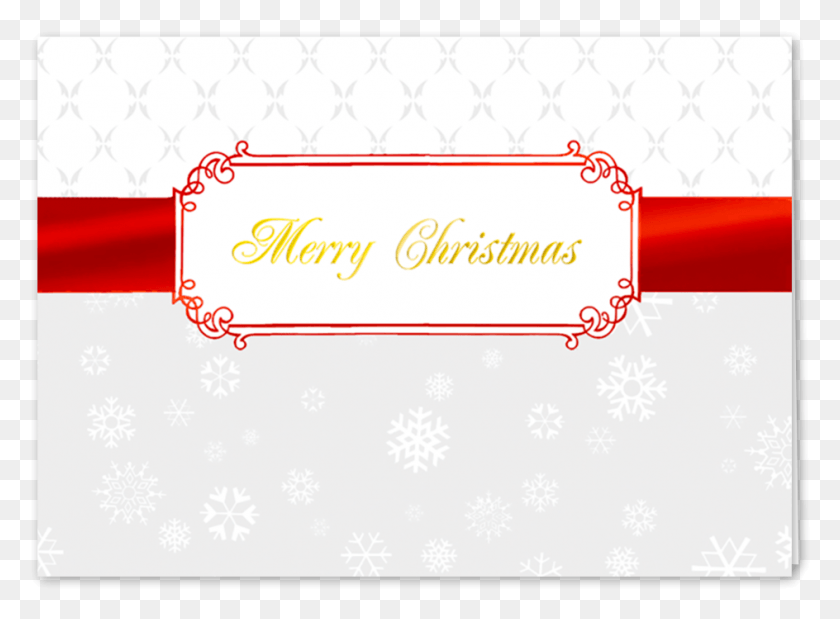 944x677 Picture Of Red Christmas Ribbon Greeting Card Parallel, Label, Text, Graphics HD PNG Download