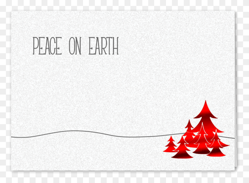 944x677 Picture Of Red Peace On Earth Greeting Card Paper, Tree, Plant, Text HD PNG Download