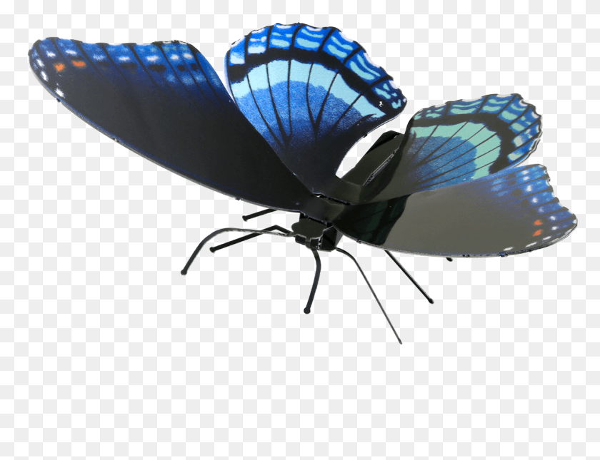 1181x887 Picture Of Red Spotted Purple Metal Earth Butterfly, Insect, Invertebrate, Animal HD PNG Download
