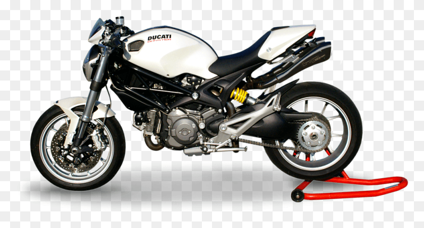 974x491 Descargar Png Silencer Hydroform Dual High Pos A304 Negro Ducati, Motocicleta, Vehículo, Transporte Hd Png
