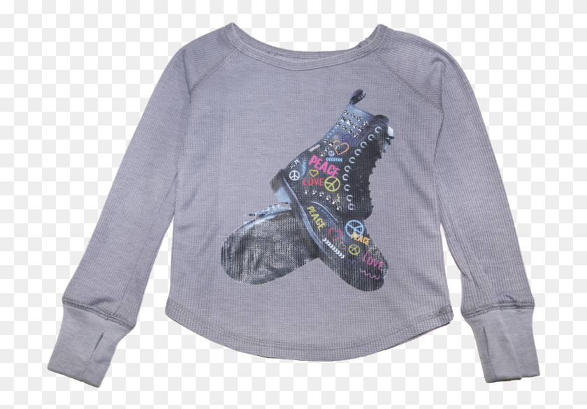 708x526 Picture Of Sparkle By Stoopher Graffiti Boots Grey Cardigan, Clothing, Apparel, Sleeve HD PNG Download